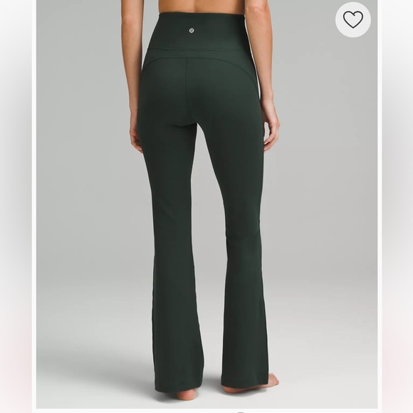 lululemon athletica Pants - Green Flare Boot Cut Pants with High-Rise Waistband